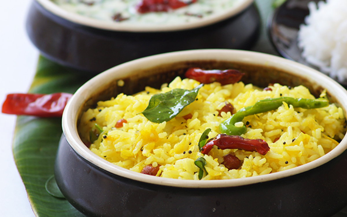 Mamidikaya Pulihora (Mango Rice)